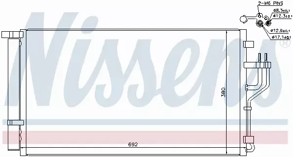 NISSENS CHŁODNICA KLIMATYZACJI 940351 