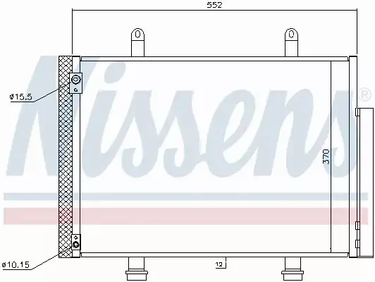 NISSENS CHŁODNICA KLIMATYZACJI 940356 