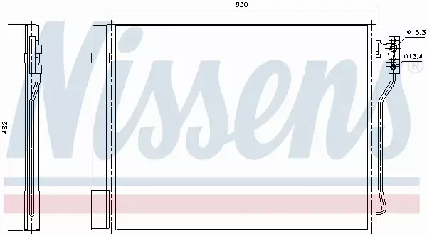 NISSENS CHŁODNICA KLIMATYZACJI 940370 