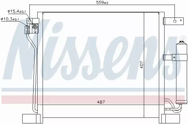 NISSENS CHŁODNICA KLIMATYZACJI 940384 