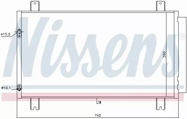 NISSENS CHŁODNICA KLIMATYZACJI 940401 