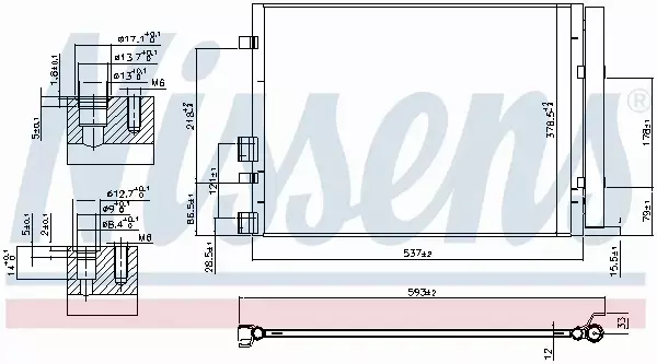 NISSENS CHŁODNICA KLIMATYZACJI 940405 