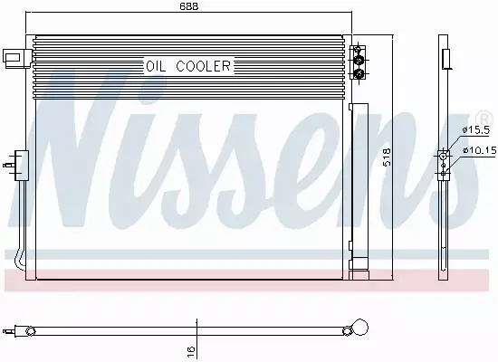 NISSENS CHŁODNICA KLIMATYZACJI 940411 