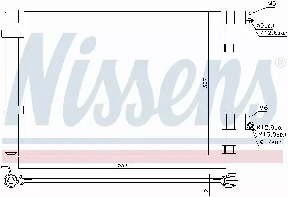 NISSENS CHŁODNICA KLIMATYZACJI 940425 