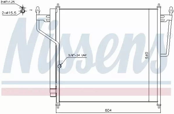 NISSENS CHŁODNICA KLIMATYZACJI 940503 