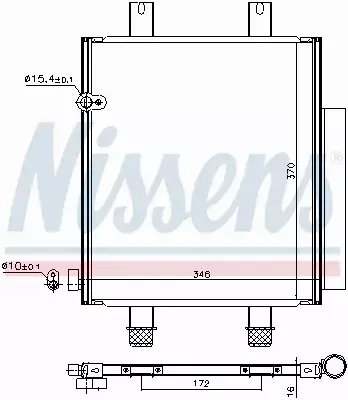 NISSENS CHŁODNICA KLIMATYZACJI 940561 