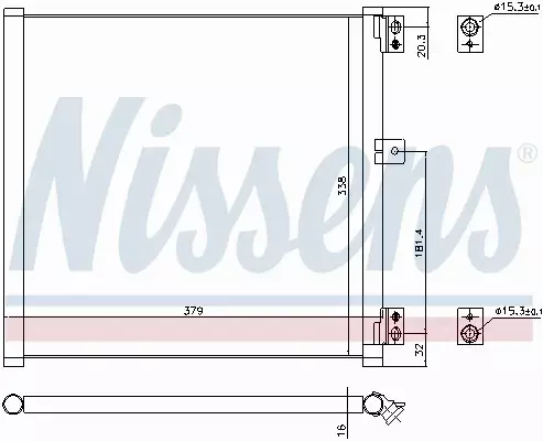 NISSENS CHŁODNICA KLIMATYZACJI 940704 