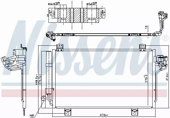 NISSENS CHŁODNICA KLIMATYZACJI 940775 