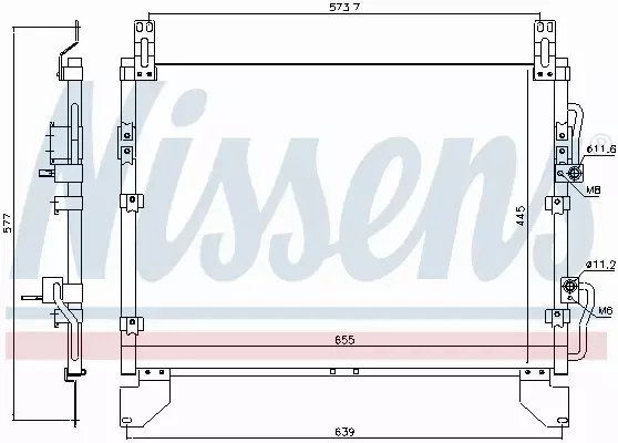 NISSENS CHŁODNICA KLIMATYZACJI 940805 