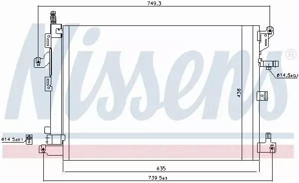 NISSENS CHŁODNICA KLIMATYZACJI 940830 