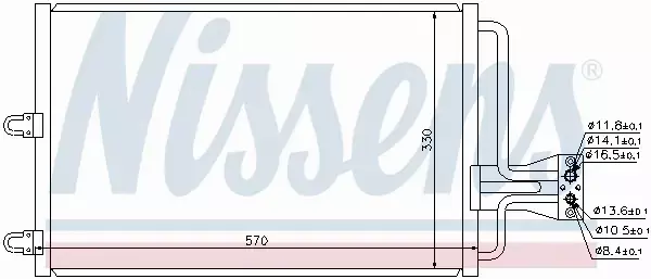 NISSENS CHŁODNICA KLIMATYZACJI 94100 