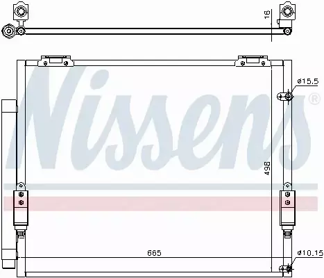 NISSENS CHŁODNICA KLIMATYZACJI 941151 