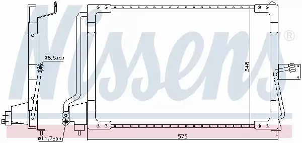 NISSENS CHŁODNICA KLIMATYZACJI 94117 