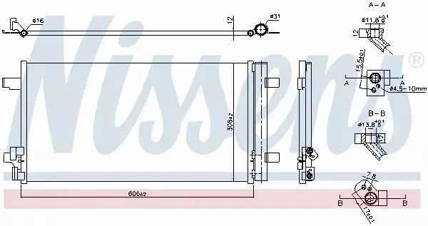 NISSENS CHŁODNICA KLIMATYZACJI 941193 