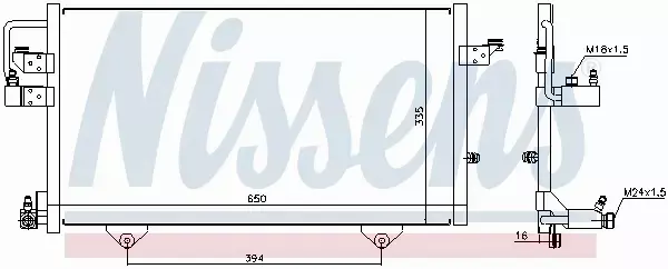 NISSENS CHŁODNICA KLIMATYZACJI 94209 