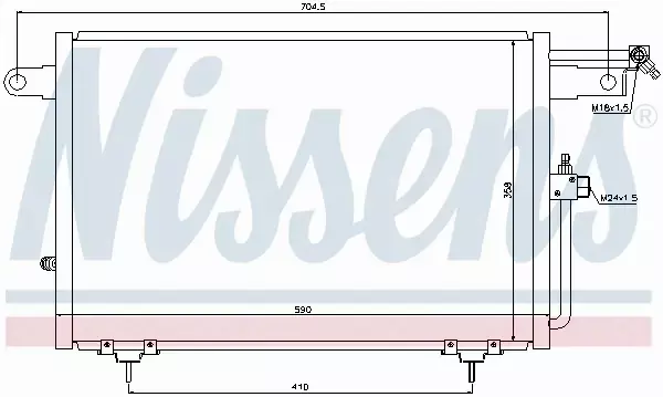 NISSENS SKRAPLACZ KLIMATYZACJI AUDI A6 C4 100 