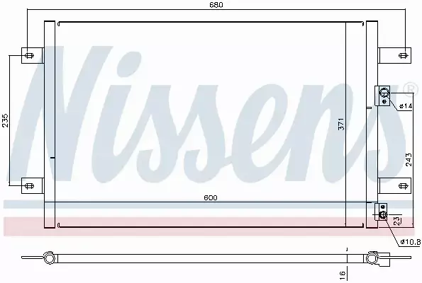 NISSENS CHŁODNICA KLIMATYZACJI 94251 