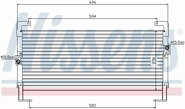 NISSENS CHŁODNICA KLIMATYZACJI 94262 