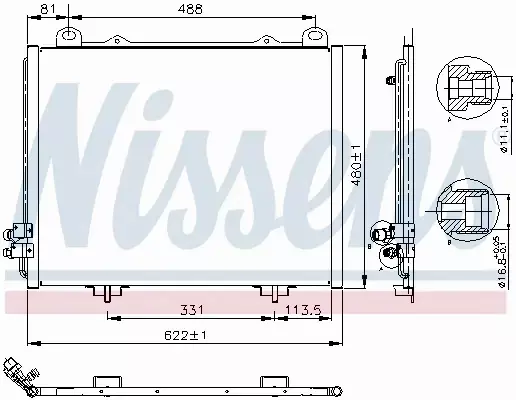 NISSENS SKRAPLACZ KLIM MERCEDES E-KLASA W210 