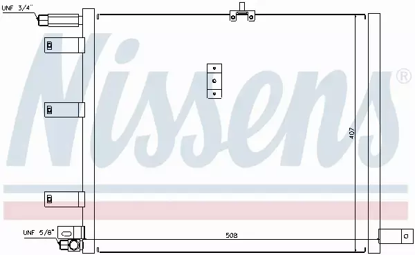 NISSENS CHŁODNICA KLIMATYZACJI 94300 