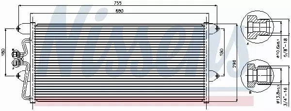 NISSENS CHŁODNICA KLIMATYZACJI 94307 