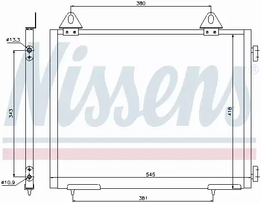 NISSENS CHŁODNICA KLIMATYZACJI 94327 