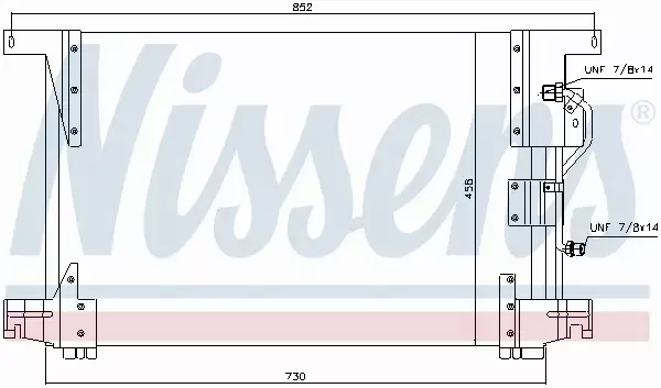 NISSENS CHŁODNICA KLIMATYZACJI 94336 