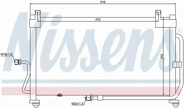 NISSENS CHŁODNICA KLIMATYZACJI 94411 