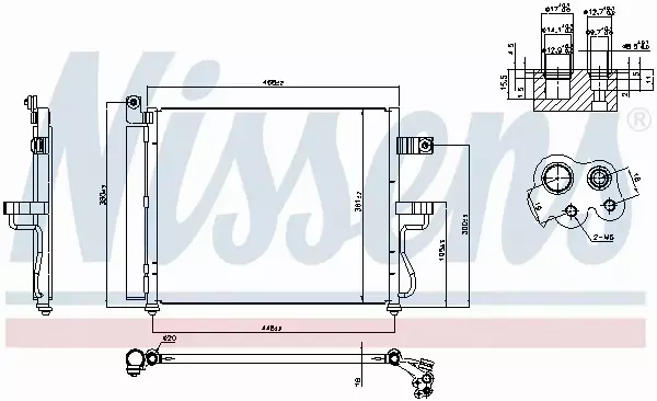 NISSENS CHŁODNICA KLIMATYZACJI 94452 