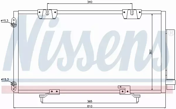 NISSENS CHŁODNICA KLIMATYZACJI 94833 
