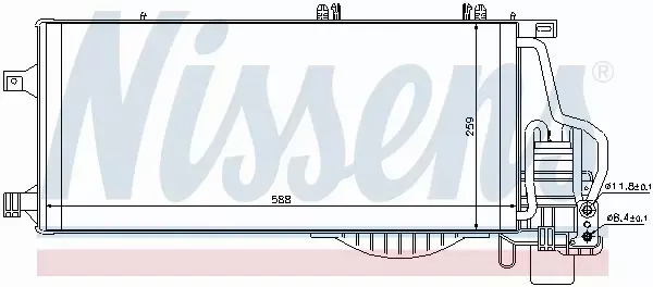 NISSENS CHŁODNICA KLIMATYZACJI 94548 