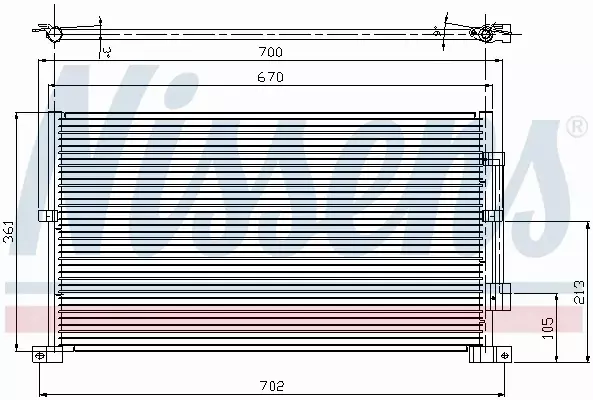 NISSENS SKRAPLACZ KLIMATYZACJI FORD MONDEO III 00- 