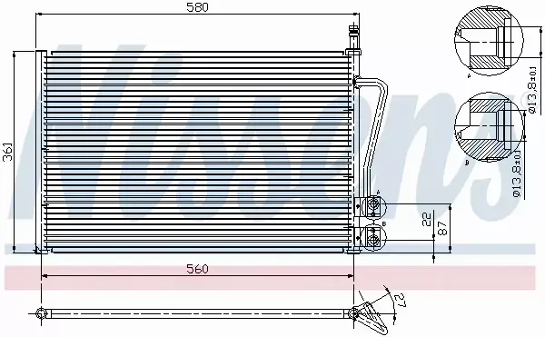 NISSENS SKRAPLACZ KLIM FORD FIESTA V FUSION 