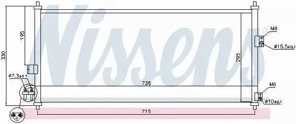 NISSENS CHŁODNICA KLIMATYZACJI 94589 