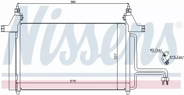 NISSENS SKRAPLACZ KLIMATYZACJI FIAT STILO 01- 