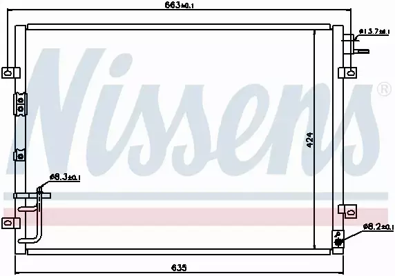 NISSENS CHŁODNICA KLIMATYZACJI 94636 