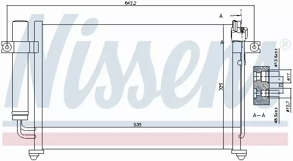 NISSENS CHŁODNICA KLIMATYZACJI 94647 