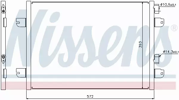 NISSENS CHŁODNICA KLIMATYZACJI 94673 