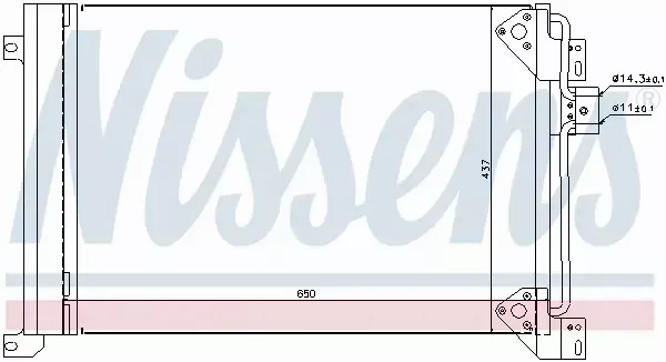 NISSENS CHŁODNICA KLIMATYZACJI 94713 
