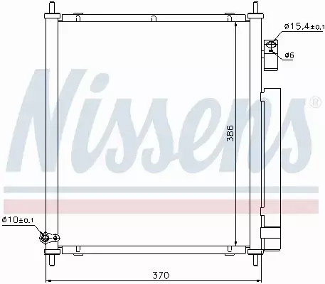 NISSENS CHŁODNICA KLIMATYZACJI 94734 