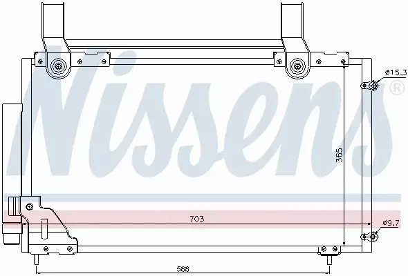 NISSENS CHŁODNICA KLIMATYZACJI 94735 