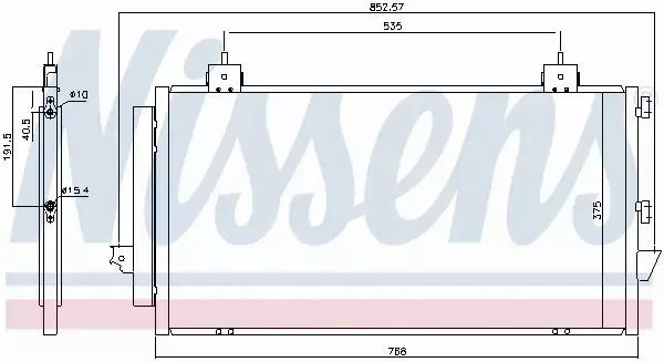 NISSENS CHŁODNICA KLIMATYZACJI 94741 