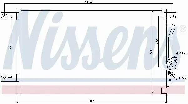 NISSENS CHŁODNICA KLIMATYZACJI 94790 