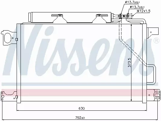 NISSENS CHŁODNICA KLIMATYZACJI 94794 