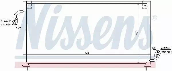 NISSENS CHŁODNICA KLIMATYZACJI 94841 