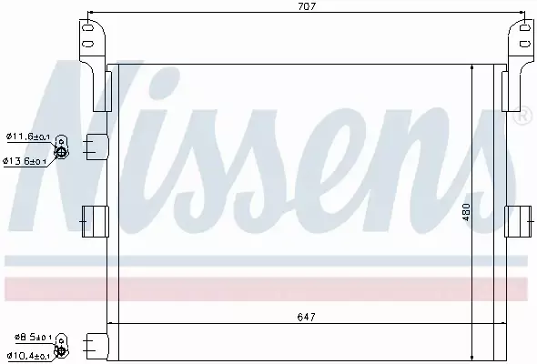 NISSENS CHŁODNICA KLIMATYZACJI 94918 