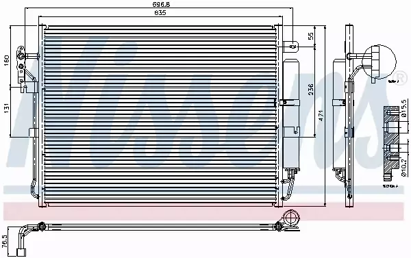 NISSENS CHŁODNICA KLIMATYZACJI 94962 