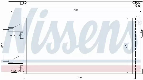 NISSENS SKRAPLACZ KLIMATYZACJI JUMPER DUCATO BOXER 