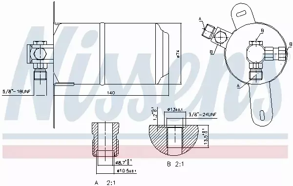 NISSENS OSUSZACZ KLIMATYZACJI 95184 