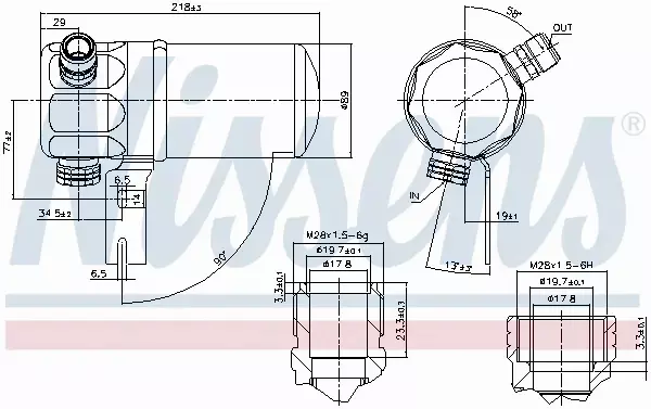 NISSENS OSUSZACZ KLIMATYZACJI 95263 